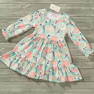 Pete and Lucy Petals in the Forest Girls Fall Long Sleeve Boutique Dress Size 3T